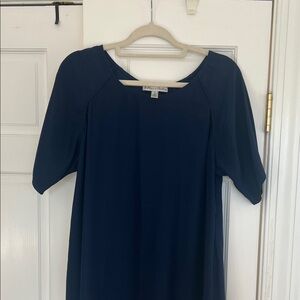 Silk Maison De Papillono silk blouse high low S navy blue
